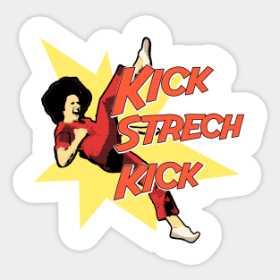 kick strech kick Sticker